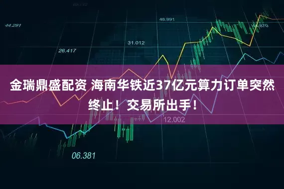 金瑞鼎盛配资 海南华铁近37亿元算力订单突然终止！交易所出手！