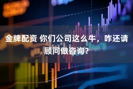 金牌配资 你们公司这么牛，咋还请顾问做咨询？